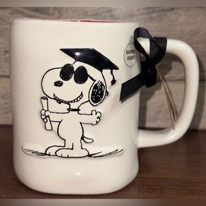 SUPER CUTE 🥰 RAE DUNN PEANUTS W/SNOOPY CAP “YOU DID IT!” GRADUATION 👨‍🎓 MUG